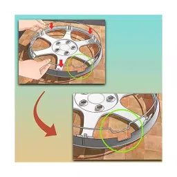 Auto Pearl Premium 381 mm(15 Inch) (Set of 4 Pcs) Camry Star Dc Hubcap Wheel Cover Replacements for Xylo-image-37