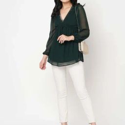 MISH Green Embellished Top-image-28