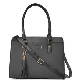 Sugarush Amina Black PU Solid Handbag-25