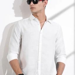 Thomas Scott White Slim Fit Shirt-image-73