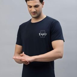 SZN Typography Printed Round Neck T-shirt-image-94