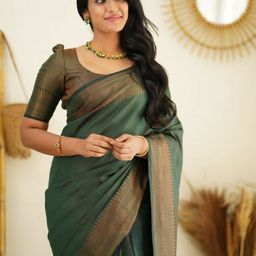 Quelea Zari Pure Silk Banarasi Saree-image-91