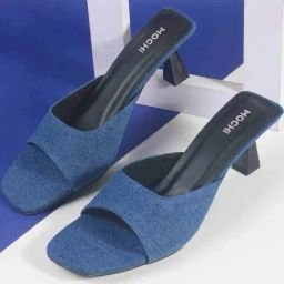 Mochi Women's Blue Casual Sandals-image-62