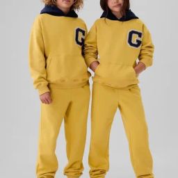 GAP Unisex Yellow Blended Colourblocked Hooded Sweatshirt-image-31