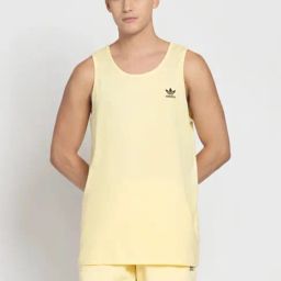 Adidas Originals Yellow Cotton Regular Fit Tank Tee-image-49