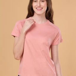 Enamor Pink Round Neck Lounge T-Shirt-picture-20