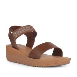 Bata Women's Brown Ankle Strap Sandals-picture-28