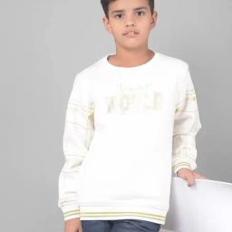 Crimsoune Club Kids White Printed Full Sleeves Sweatshirt-picture-32