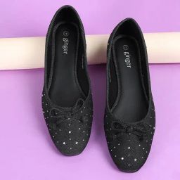 Ginger by Lifestyle Women's Black Flat Ballets-image-48