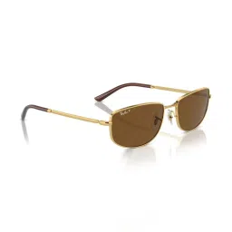 Ray-Ban Brown Rectangular Polarized Unisex Sunglasses image 3