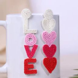 Panash Heart Shaped Dangler Earrings-10