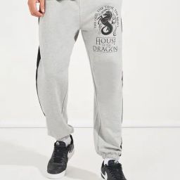 Styli Grey Relaxed Fit Printed Joggers-image-50