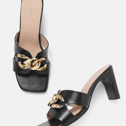 Lino Perros Chain Detail Block Heel-12