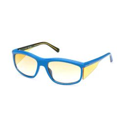 Guess GUS000735790GSG Brown UV Protected Rectangular Sunglasses for Men-5