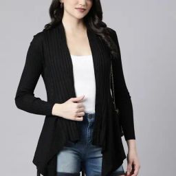 SHOWOFF Black Long Shrug-image-52