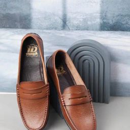 ID Men's Dark Tan Casual Loafers-image-55
