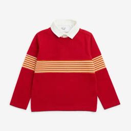 HOP Kids by Westside Red Striped Cotton T-Shirt-image-76