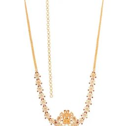 Saraf Rs Jewellery White &Red Gold Plated Ad Studded Temple Kamarbandh-46