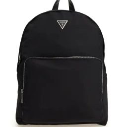 Guess Men Black Solid Polyamide Backpack-image-28