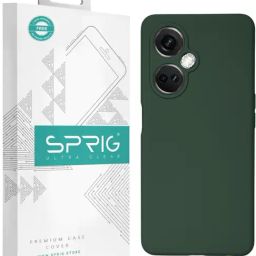Sprig Liquid Silicone Back Cover for Oneplus Nord CE 3 5G (Green)-85