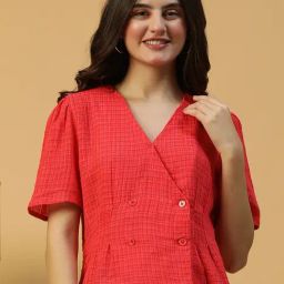 Oxolloxo Maroon Cotton Skinny Fit Top-picture-48
