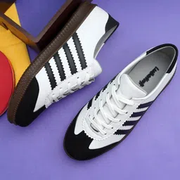 LeatherKraft Men Colourblocked Lace-Up Sneakers-image-28