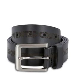 United Colors of Benetton Aprile Black Leather Printed Waist Belt-image-97