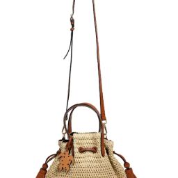 Hie Pearl White & Brown Textured Medium Sling Handbag-44