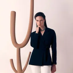 Vero Moda Black Regular Fit Blazer-image-18