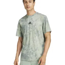 Adidas Grey Regular Fit Printed Sports T-Shirt-image-23