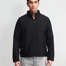 Arrow Sport Black Solid Casual Jackets And Blazers-image-24