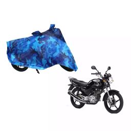Auto Pearl Waterproof Two Wheeler Cover For Yamaha YBR 125 (Blue)-image-79