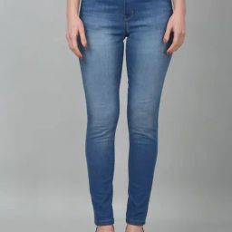 Cantabil Blue Denim Skinny Fit Mid Rise Stretchable Jeans-image-67