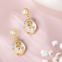 DressBerry Floral Drop Earrings-40