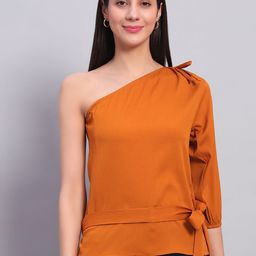 ROSEMELON One Shoulder Crepe Top-image-65