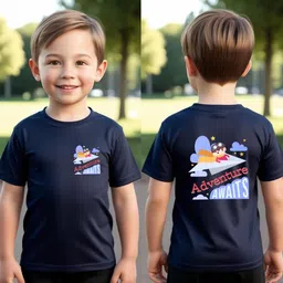 Piku Store Boys Printed Applique T-shirt-image-42