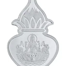 Sri Jagdamba Pearls Laxmi Kalash 999 Silver 5gm Silver Coin-image-78