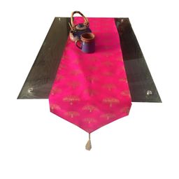 Pinkparrot 12x70 Inch Jacquard Silk Table Runner-image-18