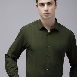 V Dot Men Slim Fit Checked Casual Shirt-image-102