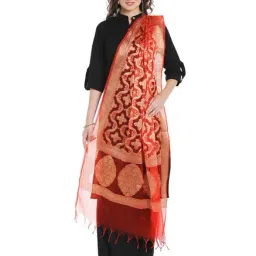 Dupatta Bazaar Red & Gold Dupatta-53