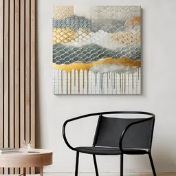 999Store Grey & White 1 Piece Wood Abstract Wall Paintings-image-78