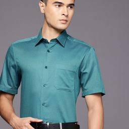 Louis Philippe Pure Cotton Classic Fit Textured Formal Shirt-picture-2