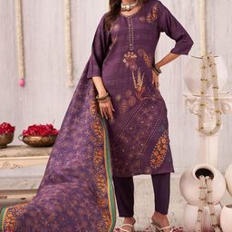 Anouk Women Floral Printed Kurta with Trousers & Dupatta-image-41