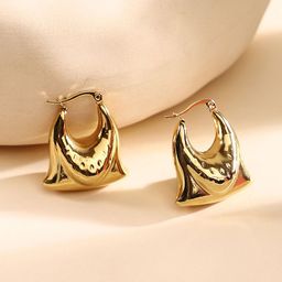 SOHI Contemporary Hoop Earrings-14