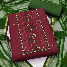 SAINOOR Embroidered Unstitched Dress Material-picture-23