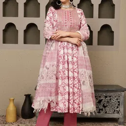 Sangria Printed Pure Cotton Kurta Sets-picture-14