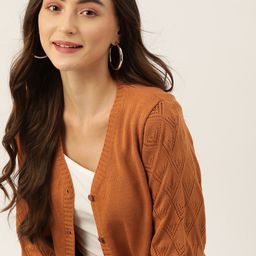 DressBerry Open-Knit Detailed Acrylic Cardigan-21