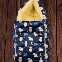 Mittenbooty Infant Sleeping Bag Velvet Sheep - Blue-image-6