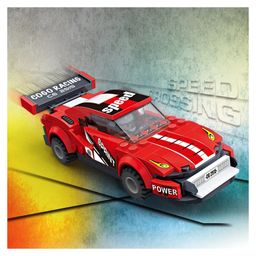 Elecart Speed Racing Car Shaped Building Blocks Toy Set Educational DIY Toys - 195 Pieces-16