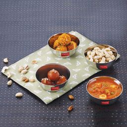HAZEL Stainless Steel Bowl Vati | Steel Bowl Set For Kitchen | Dinner Bowl Katori Serving Wati, 270 ml, Set of 4-image-17